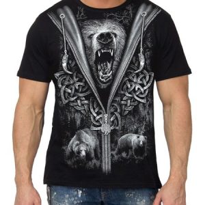 Printing Regular Sleeve Vintage Regular Fit Crew Neck Short Sleeve T-Shirt, T-Shirts, color:Color2|size:3XL, JustFashionNow