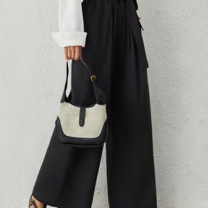 Loosen Casual Cotton Blends Pants, Pants, color:Black|size:XXL, Stylewe