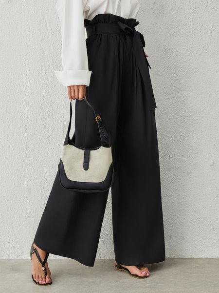 Loosen Casual Cotton Blends Pants, Pants, color:Black|size:XXL, Stylewe