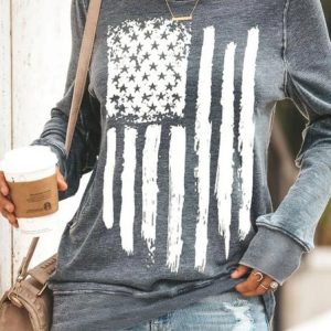 Long Sleeve Casual Crew Neck Sweatshirt & Hoodies, Sweatshirts & Hoodies, color:Gray|size:XXL, JustFashionNow