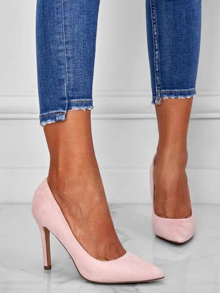 Women's Urban Pointed Toe Stiletto Heel Pumps, Heels, color:Pink|size:41, Stylewe