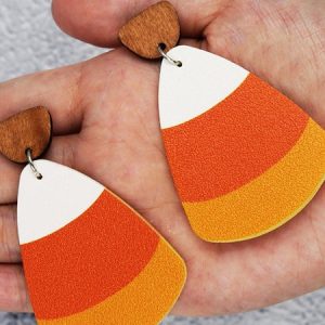 Halloween Earrings, Earring, color:Orange, Noracora