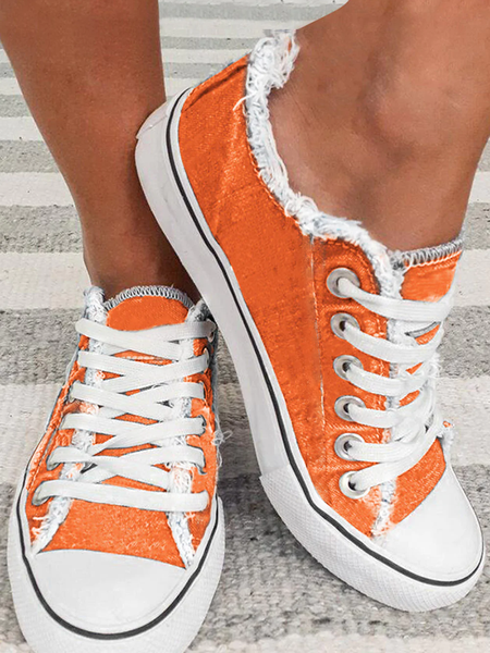 Halloween Orange Fringe Espadrilles, color:Orange|size:43, Lilicloth.com
