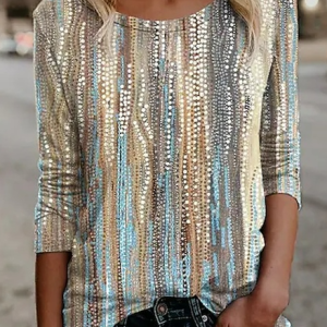 Ombre Regular Fit Crew Neck T-Shirt, T-Shirts, color:Multicolor|size:XXL, JustFashionNow