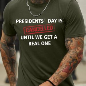 Lilicloth X Hynek Rajtr Presient's Day Is Cancelled Men's T-Shirt, T-shirts, Lilicloth.com