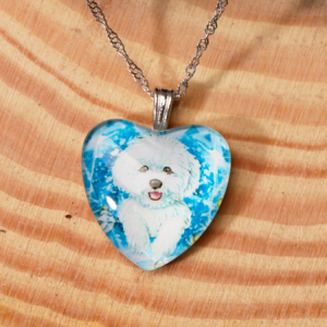 JFN  Crystal Animal Dog  Necklace, Necklaces, color:White|size:One-size, JustFashionNow