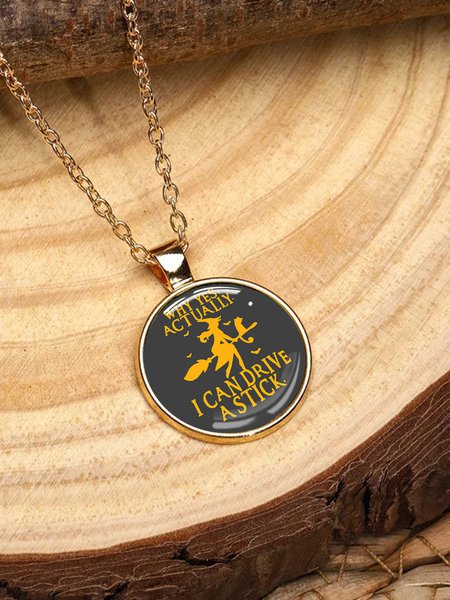 Women's All Season Party Halloween Party Crystal Crystal Crystal Best Sell Pendant Necklaces Bracelet, color:Golden|size:One-size, Lilicloth.com