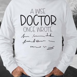 Men A Wise Doctor Once Wrote Text Letters Casual Sweatshirt, color:White|size:3XL, Lilicloth.com