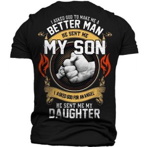Casual Letter Slogan Pattern Short Sleeve T-Shirt Father's Day Daily Men's Clothing, T-Shirts, color:Black|size:3XL, JustFashionNow