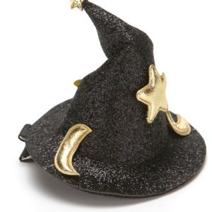 Women Street All Season Halloween Split Joint Party Metal Best Sell Hair Clips Braid Hair Accessory, Hats, color:Black|size:One-size, Noracora