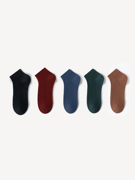 Women's Solid Color 5-color Socks Combination Set, Socks, color:Color2|size:One-size, JustFashionNow