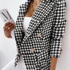 Loose Casual Shawl Collar Blazer, Blazers, color:Black|size:5XL, JustFashionNow