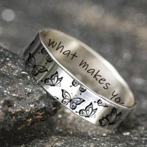 Do What Makes Your Soul Shine Engraved Ring, color:Silver|size:10, Lilicloth.com