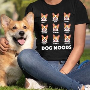 Lilicloth X Funnpaw Women's Funny Dog Mood T-Shirt, color:Black|size:L, Lilicloth.com