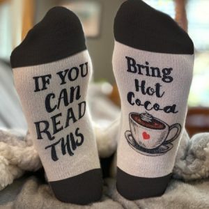 If You Can Read This Casual Letter Print Cotton Socks, Socks, color:As Picture|size:One-size, JustFashionNow