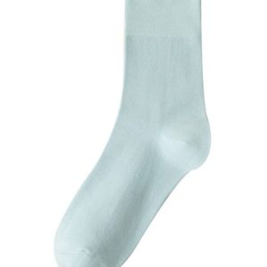 1pair Casual High-Elastic Plain Mid-calf Socks, Socks, color:Lightgreen|size:One-size, JustFashionNow