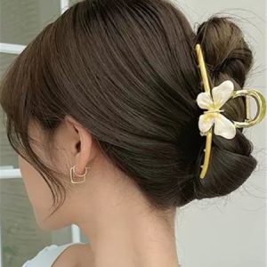 Women's Butterfly Acrylic Large Barrette Hair Accessories, Hair Accs, color:Yellow|size:One-size, Noracora