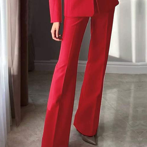 Plain Urban Regular Fit Fashion Long Pants Straight pants, Pants, color:Red|size:XXL, Stylewe