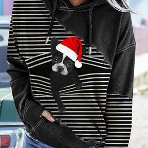 Casual Hoodie Striped Hoodie, Hoodies & Sweatshirts, color:White-Red|size:3XL, Noracora