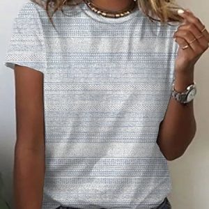 JFN Crew Neck Tribal Casual T-Shirt/Tee, T-Shirts, color:Aqua blue|size:3XL, JustFashionNow