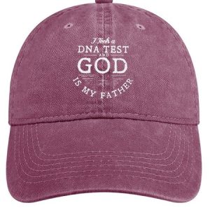 Men's God Father Letters Adjustable Denim Hat, Men's Accessories, Lilicloth.com