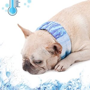 Lilicloth X Funnpaw Pet Cooling Scarf, color:Blue|size:L, Lilicloth.com