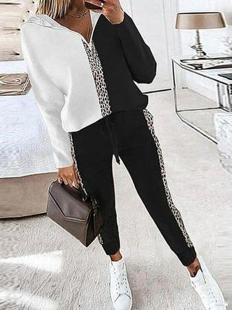 Loose Geometric Two-Piece Set, Suit Set, color:Multicolor|size:XXL, JustFashionNow