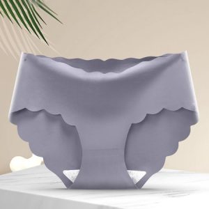 Breathable Fashion Non-marking Antibacterial Lightweight Underwear, Briefs, color:Light Gray|size:XL, JustFashionNow