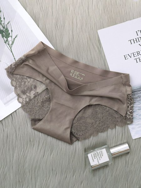 Women's Breathable Sexy Lace Panties, Panties, color:Coffee|size:XXL, JustFashionNow