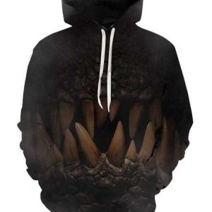 Printing Casual Regular Sleeve Hoodie Dinosaur Hoodie, Sweatshirts & Hoodies, color:As Picture|size:3XL, JustFashionNow