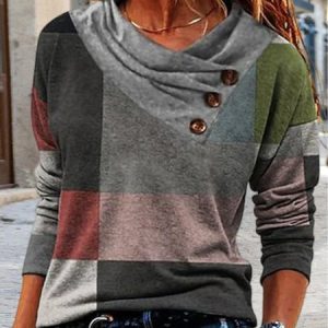 Asymmetrical Casual Loose Color Block Top, Shirts & Blouses, color:Multicolor|size:XXL, JustFashionNow