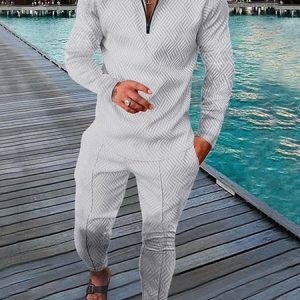 Loose Abstract Shawl Collar Sports Two-Piece Set, Suit Set, color:Color3|size:3XL, JustFashionNow