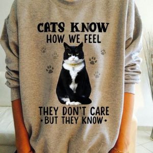 Loose Cat Casual Crew Neck Sweatshirt, Sweatshirts & Hoodies, color:Gray|size:XXL, JustFashionNow