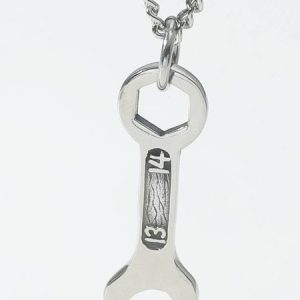Men's Personality Tool Wrench Necklace, Necklace, color:Silver, catalog Noracora shop