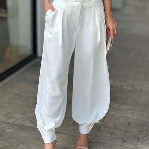 Loose Lightweight Urban Fashion Long Pants Cargo pants, Pants, color:White|size:XXL, Stylewe