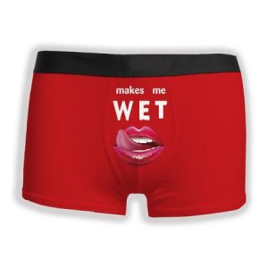 Text Letters Boxer, Men's Underwear, color:Red|size:XXL, JustFashionNow