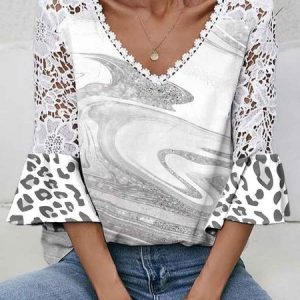 Crew Neck Urban Ombre T-Shirt, T-Shirts, color:As Picture|size:3XL, JustFashionNow