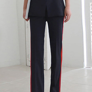 Loose Urban Color Block Fashion Straight Long Pants, Pants, color:Royal Blue|size:XXL, Stylewe