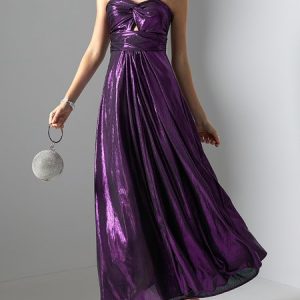 Party Regular Fit Elegant Dress, Maxi Dresses, color:Purple|size:XL, Stylewe
