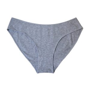 Breathable Comfortable Antibacterial Knit Non-marking High Elastic Underwear, Briefs, color:Gray|size:XL, JustFashionNow