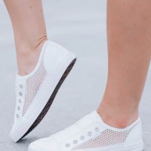 Breathable Mesh Leopard Slip On Canvas Shoes, Sneakers, color:White|size:43, JustFashionNow