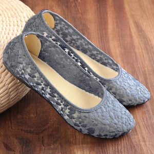 Comfortable Soft Sole Lace Pumps, Flats, color:Light Blue|size:41, JustFashionNow