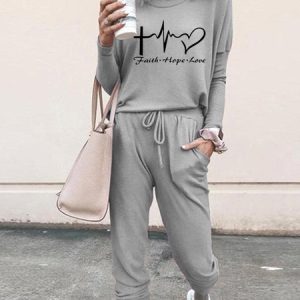 Simple Loose Two-Piece Set, Suit Set, color:Gray|size:XXL, JustFashionNow