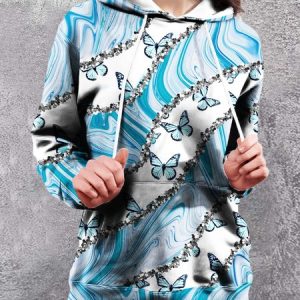 Casual Regular Fit Crew Neck Hoodie, Sweatshirts & Hoodies, color:Light Blue|size:XXL, JustFashionNow