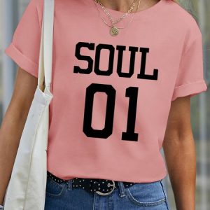 Lilicloth X Funnpaw Women's Soul Mate Pet Matching T-Shirt, color:Pink|size:XXL, Lilicloth.com