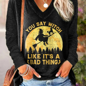 Halloween Casual Loose T-Shirt, T-Shirts, color:Deep Gray|size:XXL, JustFashionNow