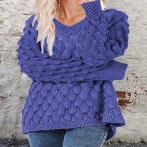 Wool/Knitting Casual Sweater, Sweaters, color:Denim Blue|size:XXL, JustFashionNow