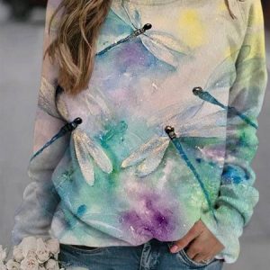 Crew Neck Casual Printing Sweatshirt, Sweatshirts & Hoodies, color:Light Gray|size:3XL, JustFashionNow