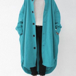 Casual Loose Hoodie Trench Coat, Trench Coats, color:Green|size:3XL, JustFashionNow