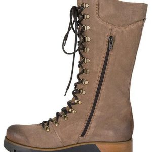 Retro Suede Zipper Martin Combat Boots, Boots, color:Khaki|size:43, JustFashionNow